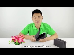 Персонализированная коробка CMYK Pantone черных ювелирных изделий упаковывая