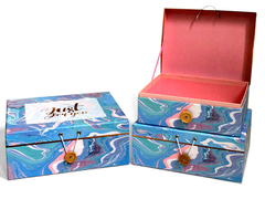 Цветная упаковка подарочный набор коробка с кнопкой крючком для бутылки парфюмерии