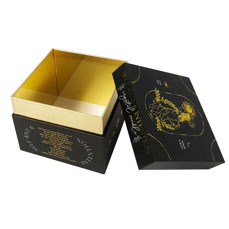 Черная твердая роскошная коробка свечи упаковывая изготовленные на заказ коробки Kraft Tealight