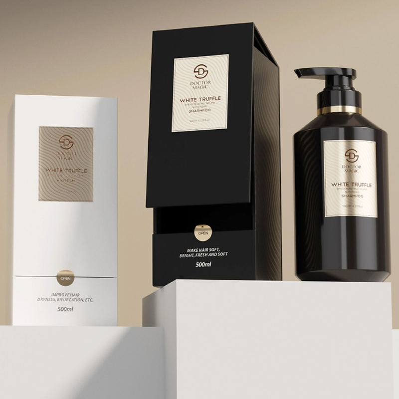 3 бутылки жесткий рулон на парфюмерной коробке в золотом черном роскошной косметической упаковке коробка с магнитным закрытием