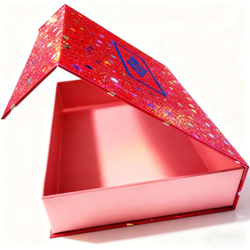 Подарочная коробка ручной работы с магнитной застежкой, жесткой конструкцией и тиснением для роскошной упаковки