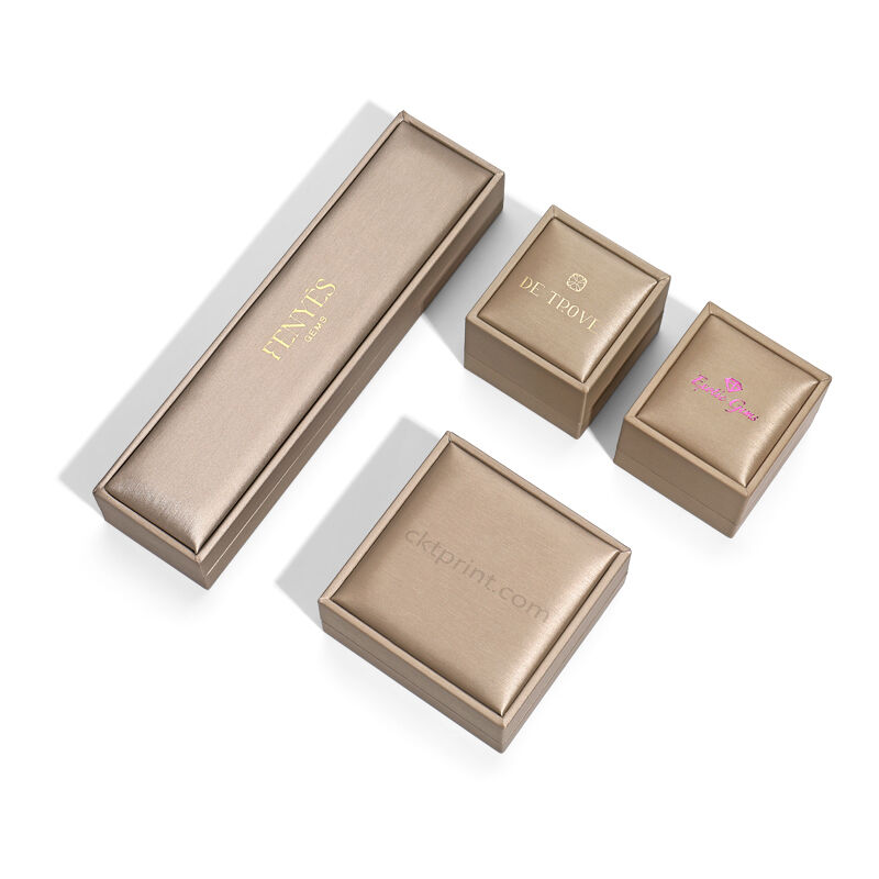 Шампанское золотое ювелирное ящик с индивидуальным логотипом и переработанными материалами для элегантной упаковки подарков