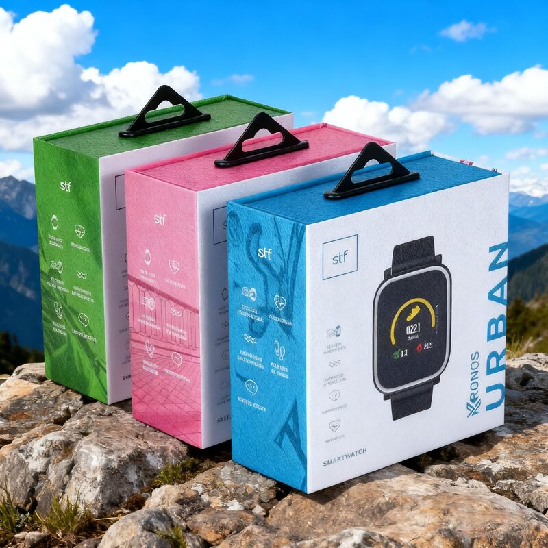 Настройка логотипа роскошный переработанный картонный подарочный ящик для смарт-часов