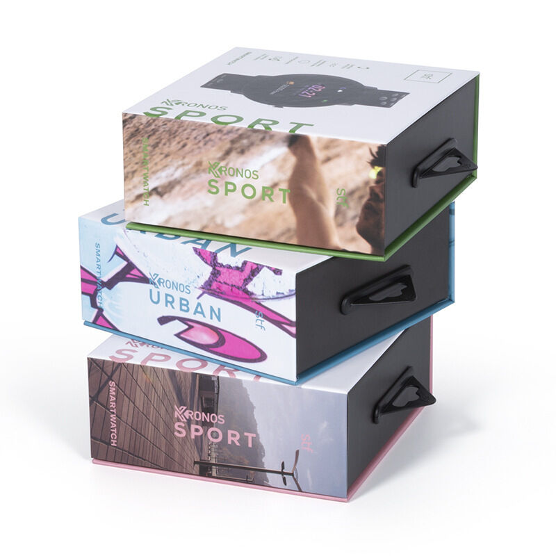 Настройка логотипа роскошный переработанный картонный подарочный ящик для смарт-часов