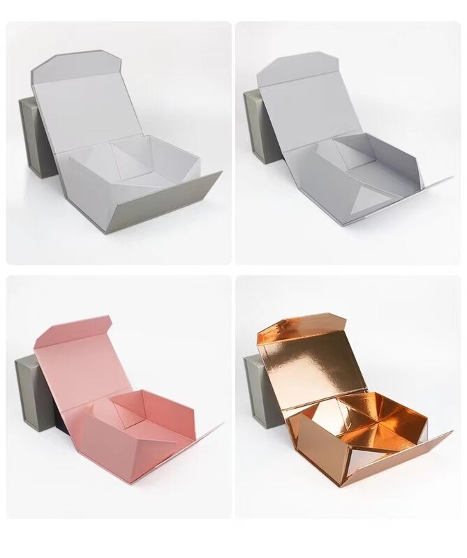 Люксовый складный подарочный ящик с 250 граммами C2S и 1200 граммами свинцовой картон для упаковки красоты