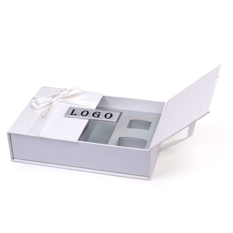 Роскошная подарочная коробка из жесткого картона с магнитной застежкой и открывающимися двумя дверцами, напрямую от производителя с индивидуальным логотипом