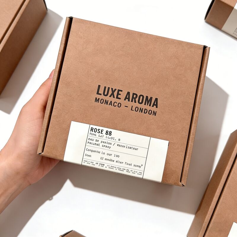 Экологически чистые печатные упаковочные коробки для парфюмерии с внутренней вставкой для бутылки 50 мл оптом OEM